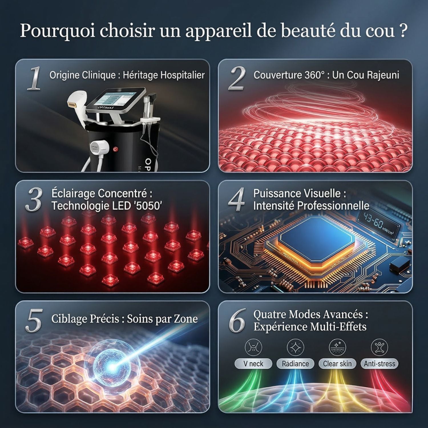 Masque LED Cou | NEXUS